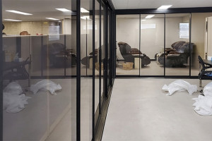 수원 광교 오피스텔, 세련된 공간 변화를 위한 4연동 슬라이딩 도어의 매력