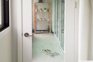 구리시 임창동 건영아파트 베란다, 망입유리로 만든 모던한 안심 공간!