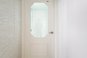 안양 한가람 세경아파트 현관중문: 크림화이트 여닫이 중문으로 고급스러움 실현하기