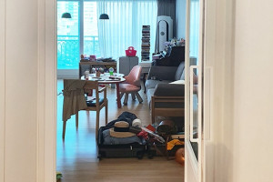 의정부 모던 아파트 인테리어: 초슬림 스윙도어로 구현한 세련된 현관 중문 후기